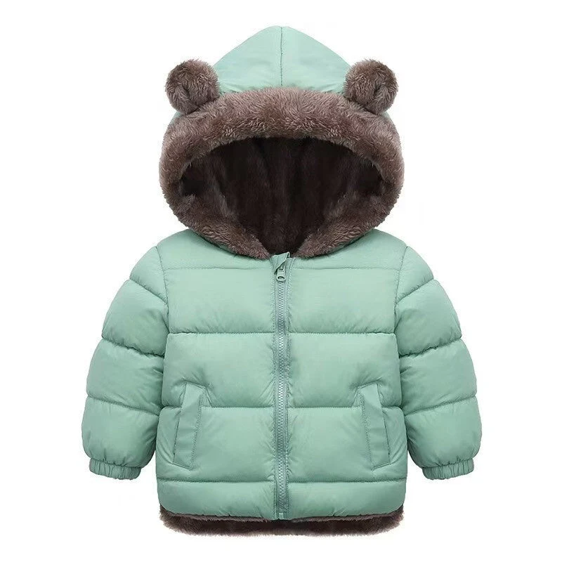 T588-813 Children's lamb wool cotton coat jacket - Image 7