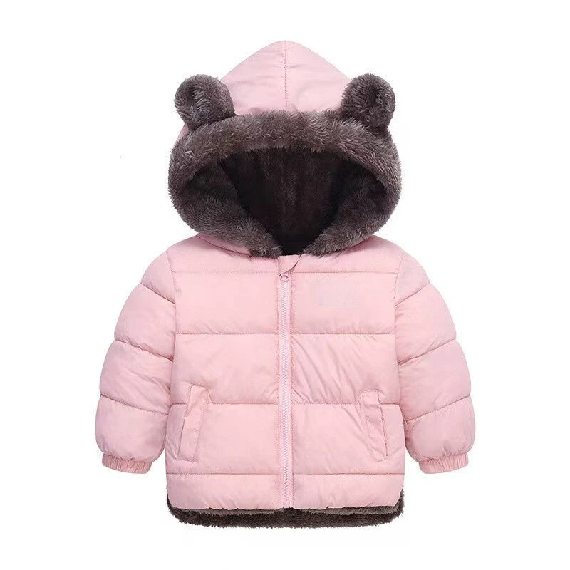 T588-813 Children's lamb wool cotton coat jacket - Image 9
