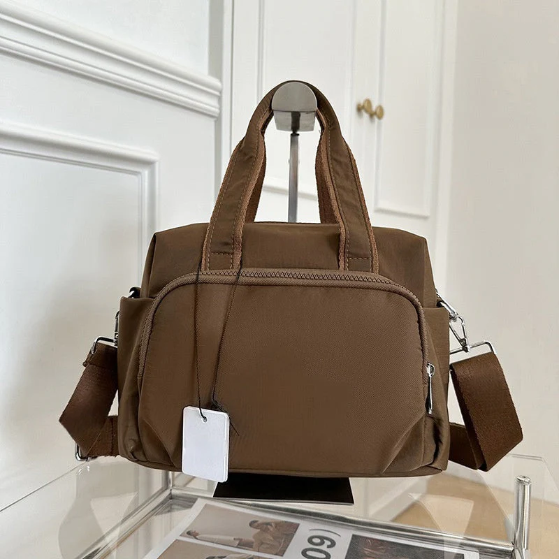 T588-845 Simple and stylish canvas fitness large capacity crossbody bag - Image 2