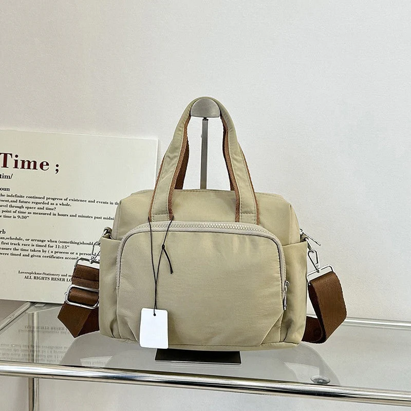 T588-845 Simple and stylish canvas fitness large capacity crossbody bag - Image 3