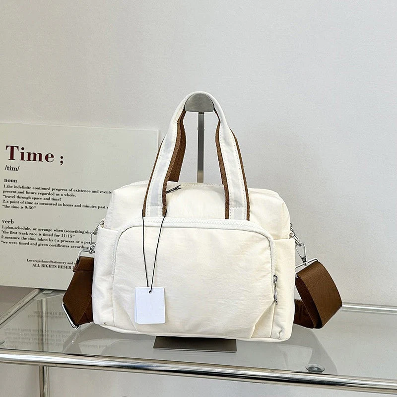 T588-845 Simple and stylish canvas fitness large capacity crossbody bag - Image 5