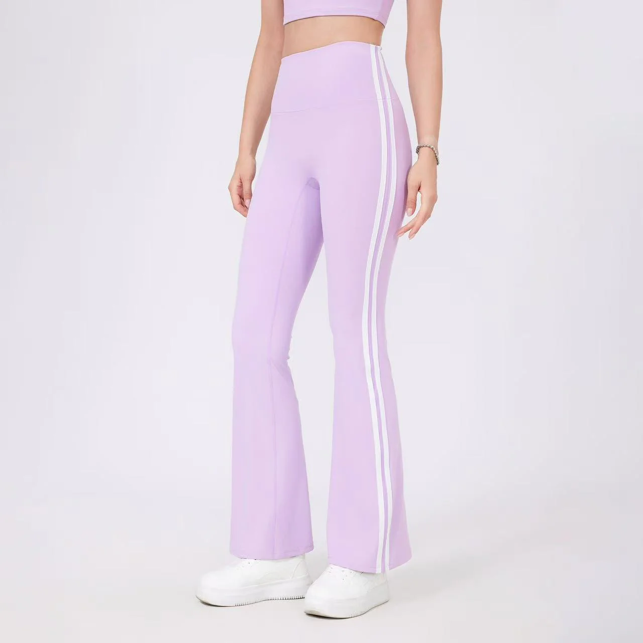 T588-847  High waisted yoga bell bottoms - Image 2