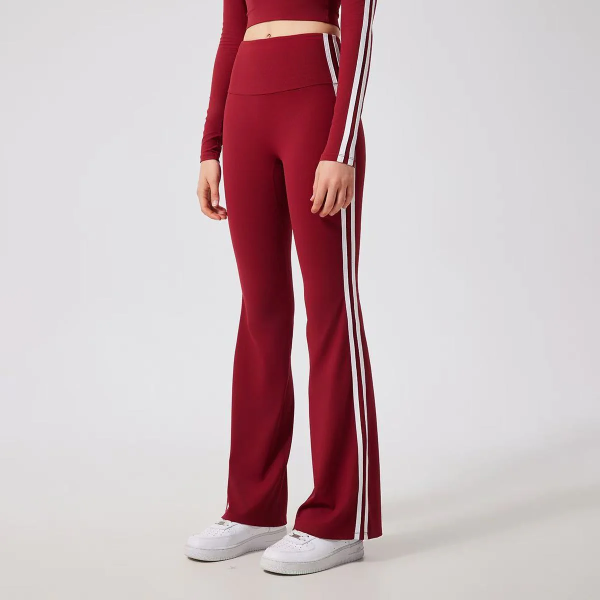 T588-847  High waisted yoga bell bottoms - Image 3