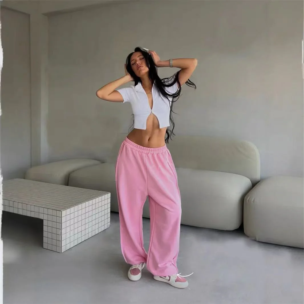 T588-852  Street style loose casual pants - Image 5