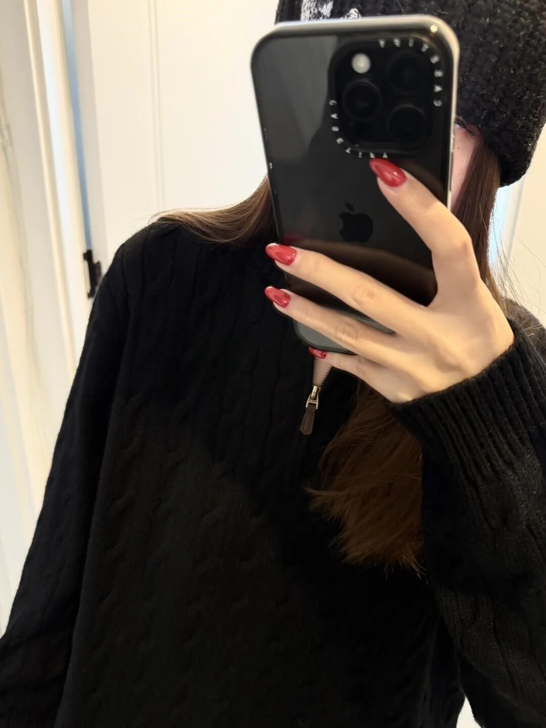 T588-876 Half zip Knitted Sweater Spring and Autumn Edition - Image 2