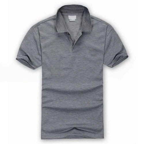 T588-879  Men's button up shirt short sleeved long style - Image 5