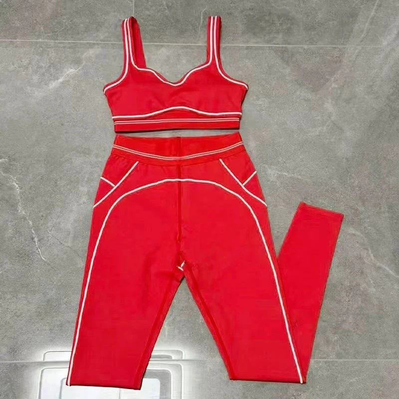 T588-887 Yoga suit set, transportation underwear, pants - Image 3