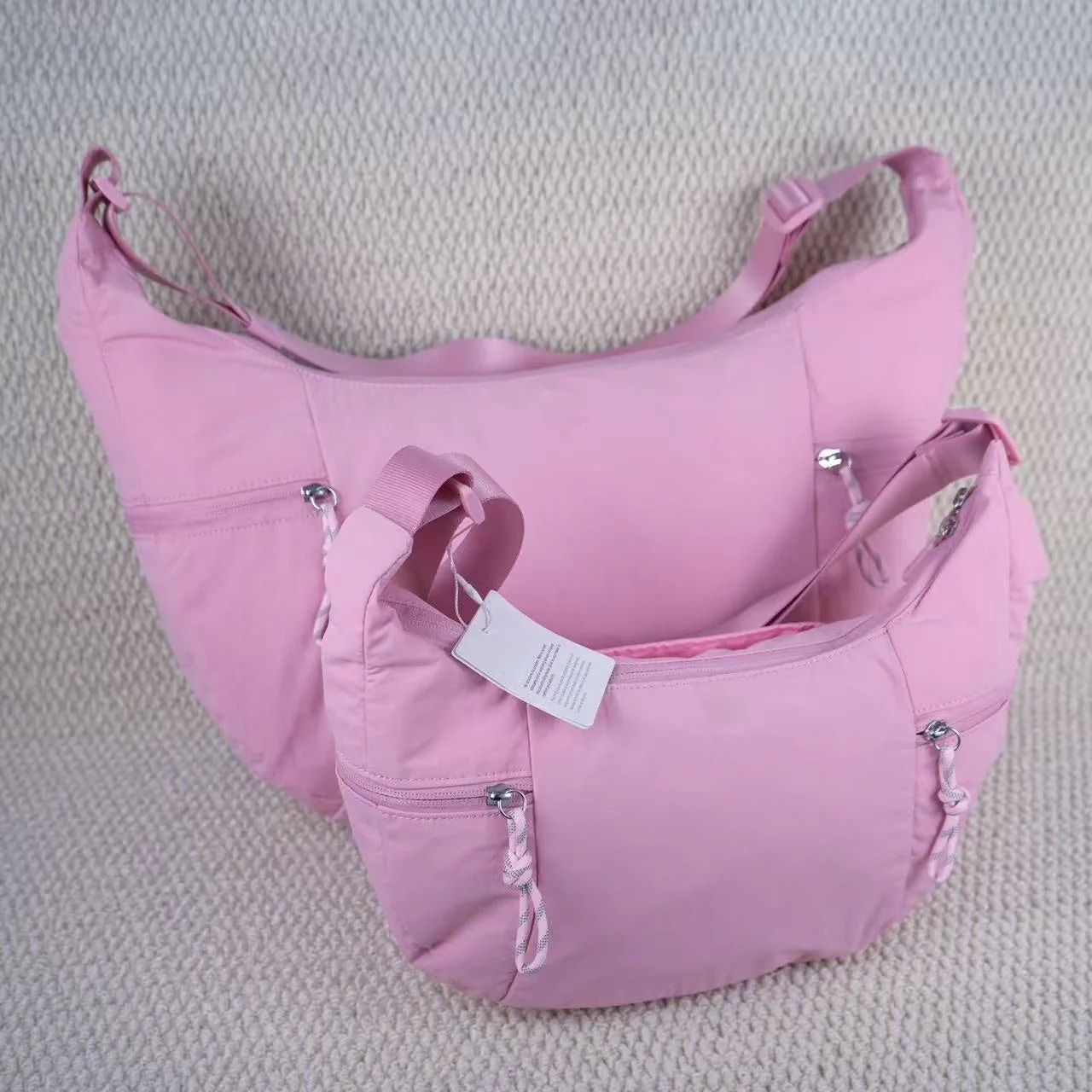 T588-894  Women's diagonal cross bag with cow horns, single shoulder crescent bag - Image 4