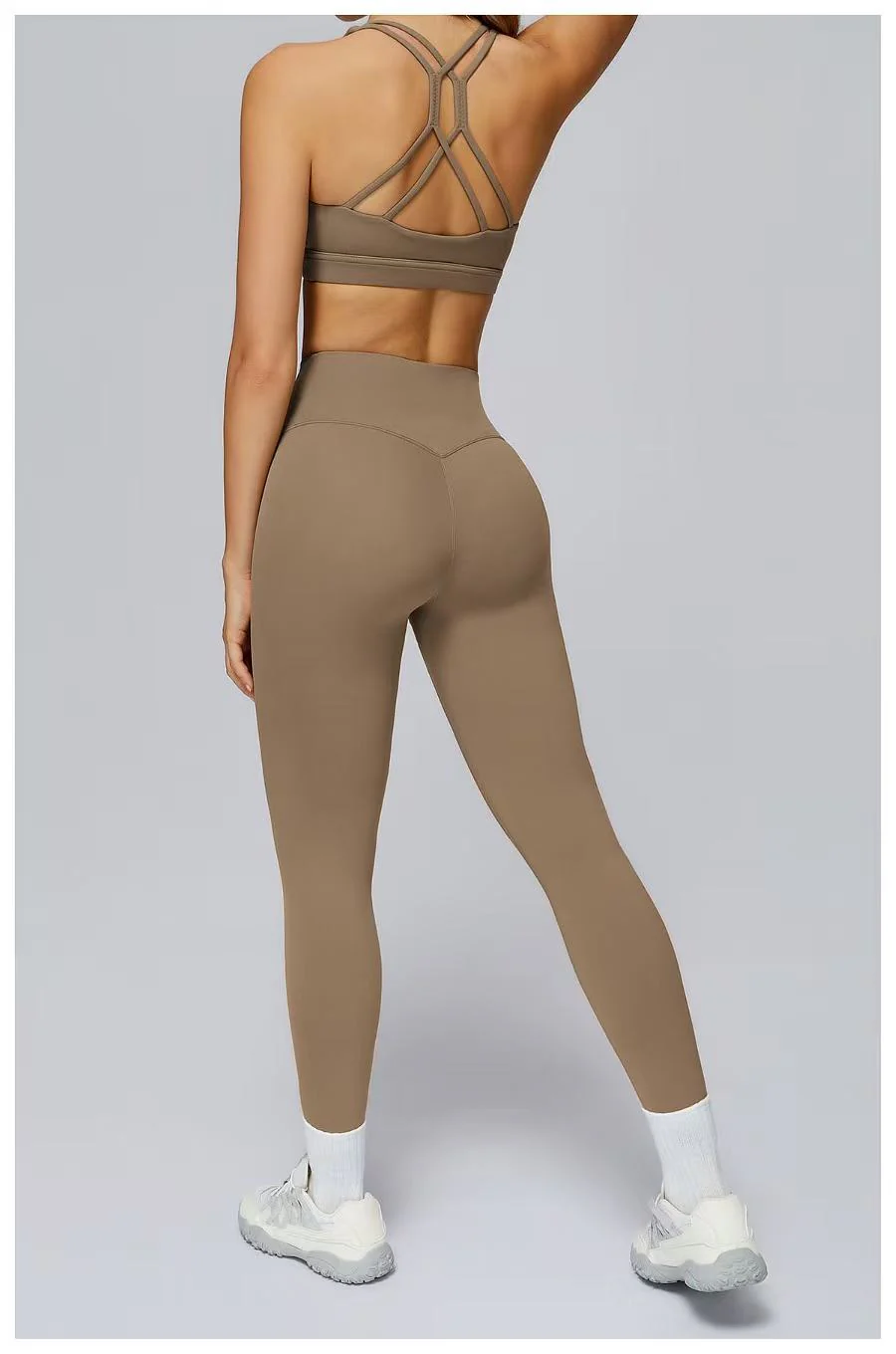 T588-899 Women's sports yoga suit set - Image 4