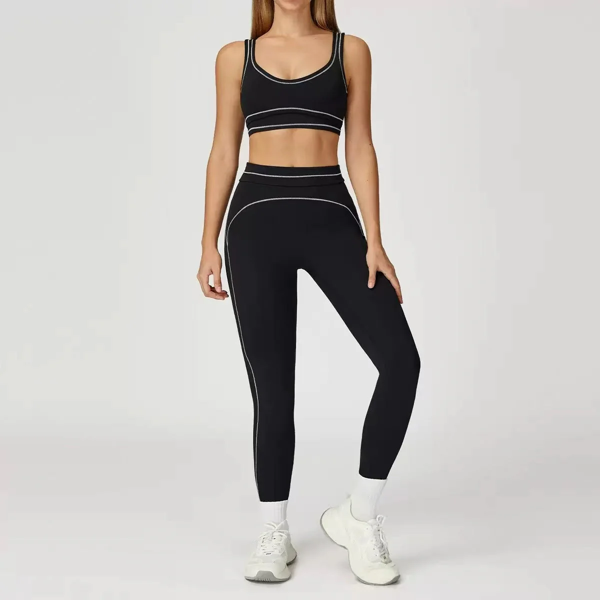 T588-900 Sports fitness yoga quick drying sports vest set