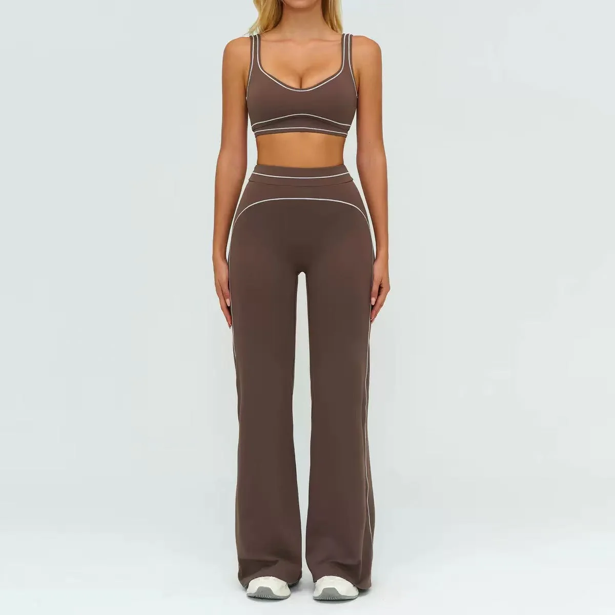 T588-900 Sports fitness yoga quick drying sports vest set - Image 7