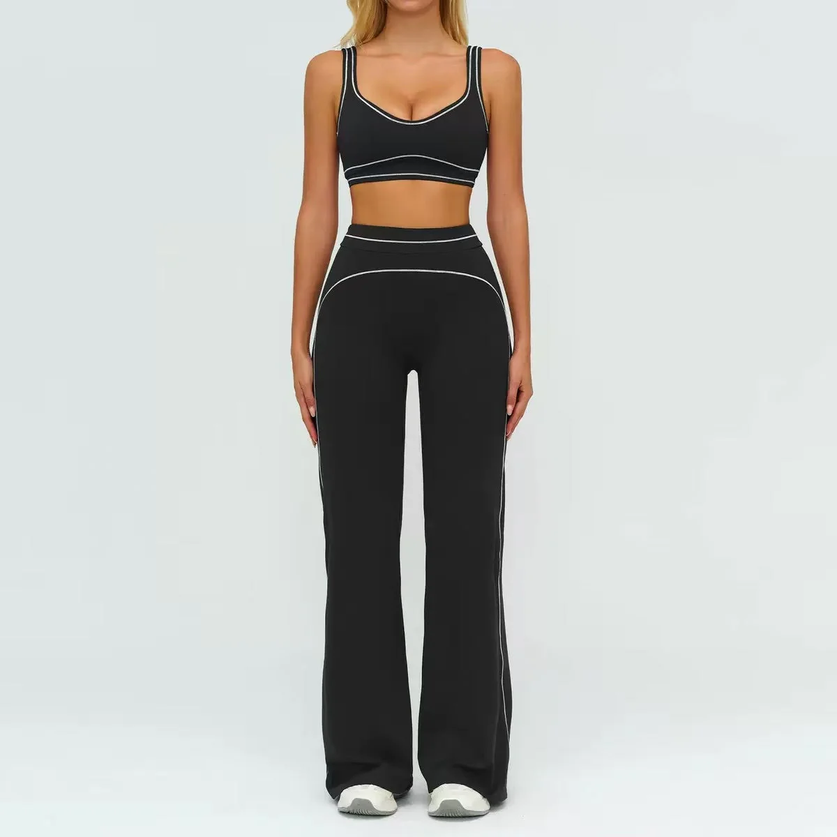 T588-900 Sports fitness yoga quick drying sports vest set - Image 9
