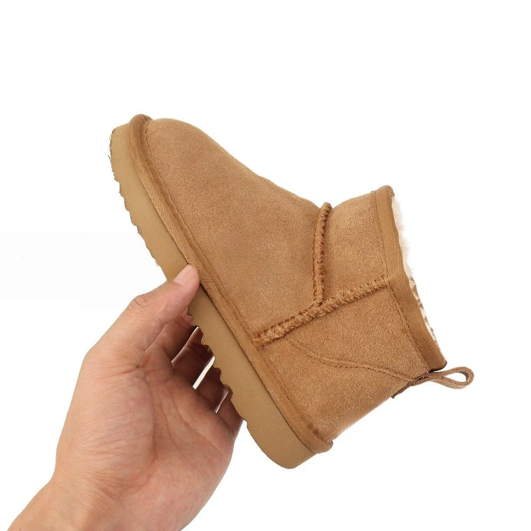T588-902   Flat bottomed low top thick snow boots - Image 2