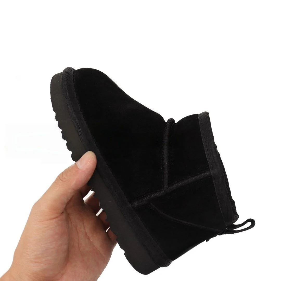 T588-902   Flat bottomed low top thick snow boots - Image 3