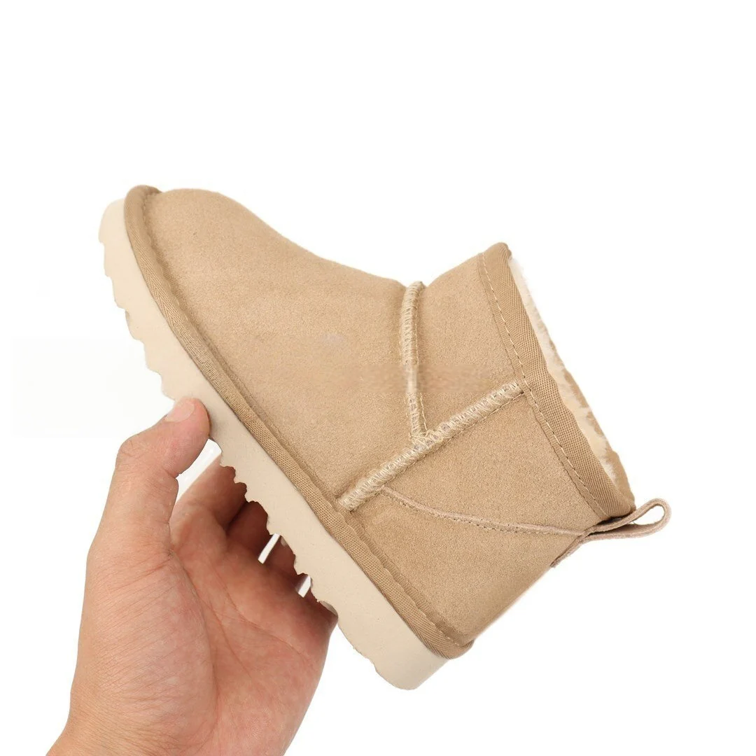 T588-902   Flat bottomed low top thick snow boots - Image 4