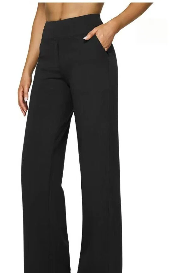 T588-903 Women's wide leg pants with pockets, casual straight leg pants - Image 10