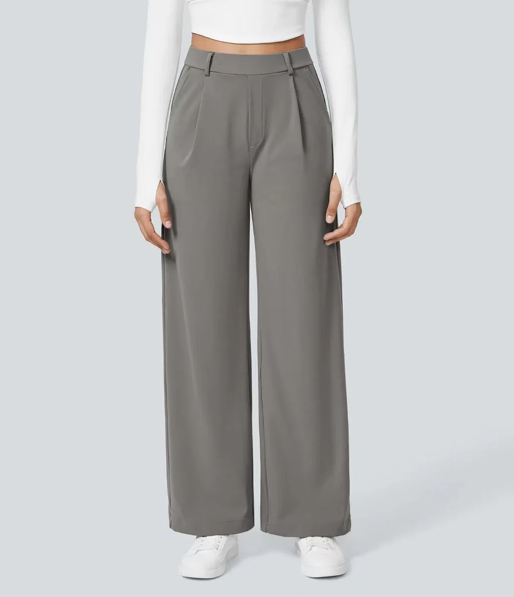 T588-904 Suit pants, outdoor sports and casual pocket pants, loose fit - Image 4
