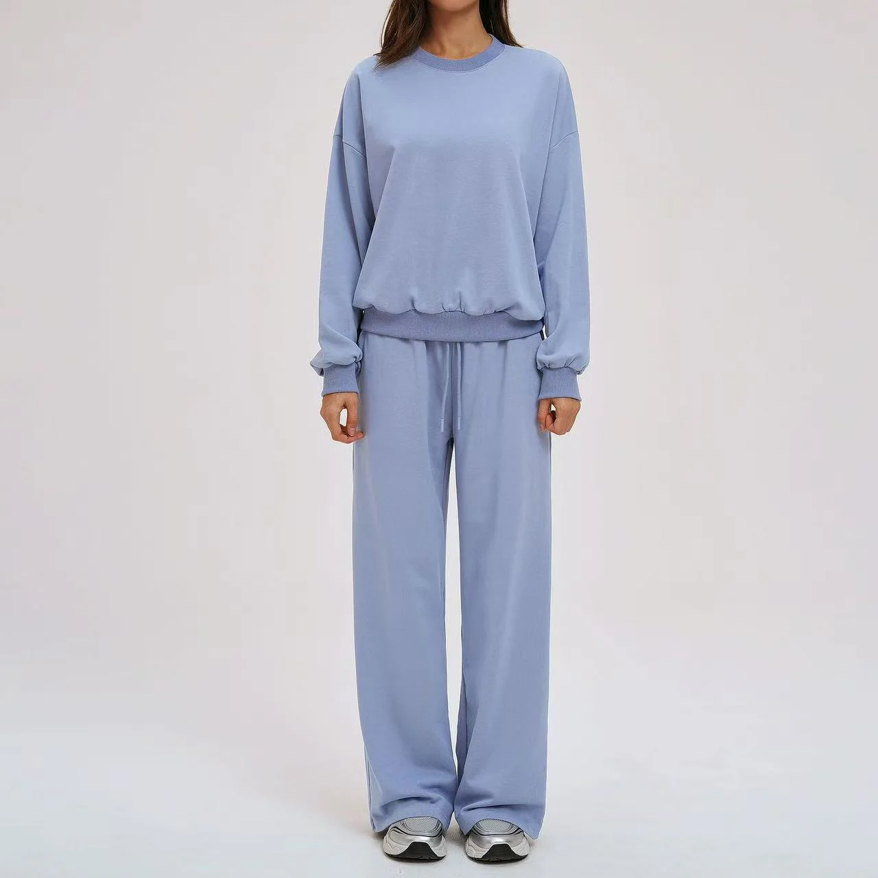 T588-907 Women's sports hoodie set loose fit - Image 8
