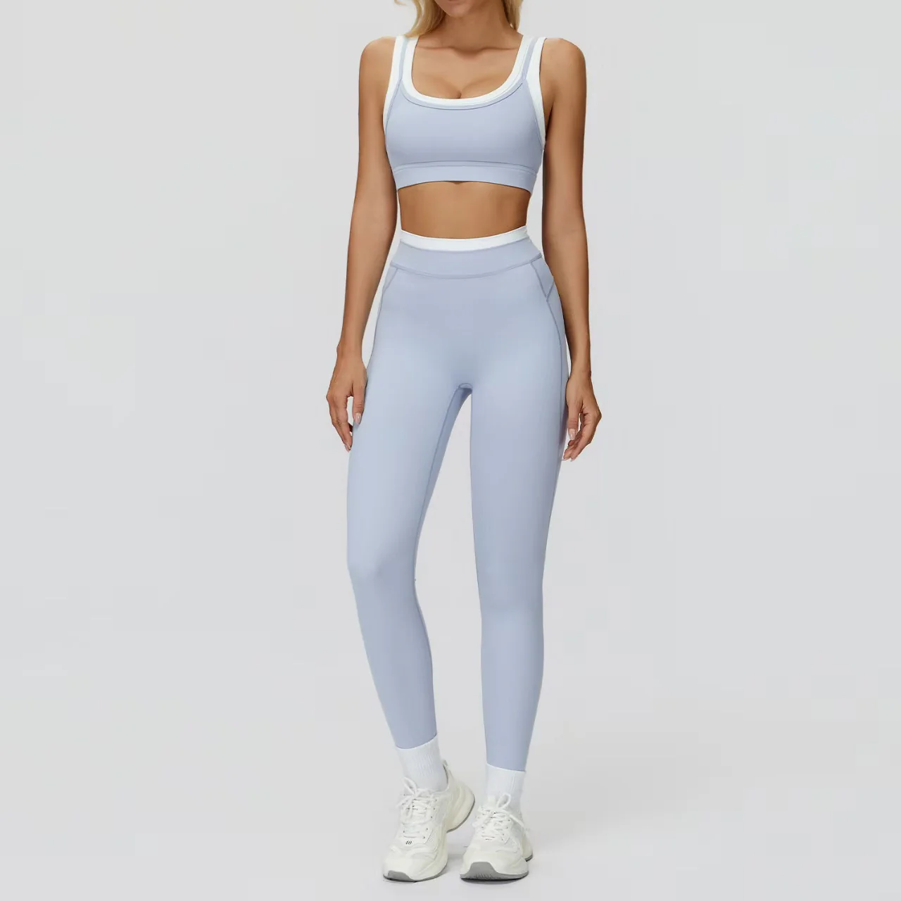 T588-917   High waisted outdoor leisure versatile fitness suit - Image 11