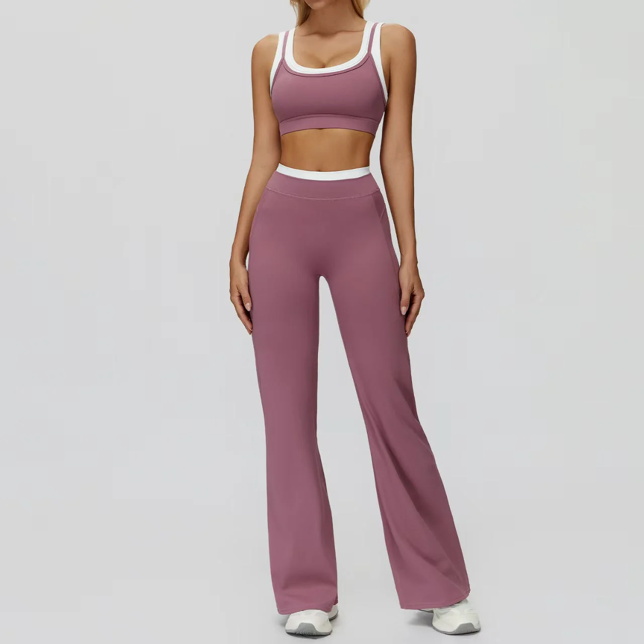 T588-917   High waisted outdoor leisure versatile fitness suit - Image 4