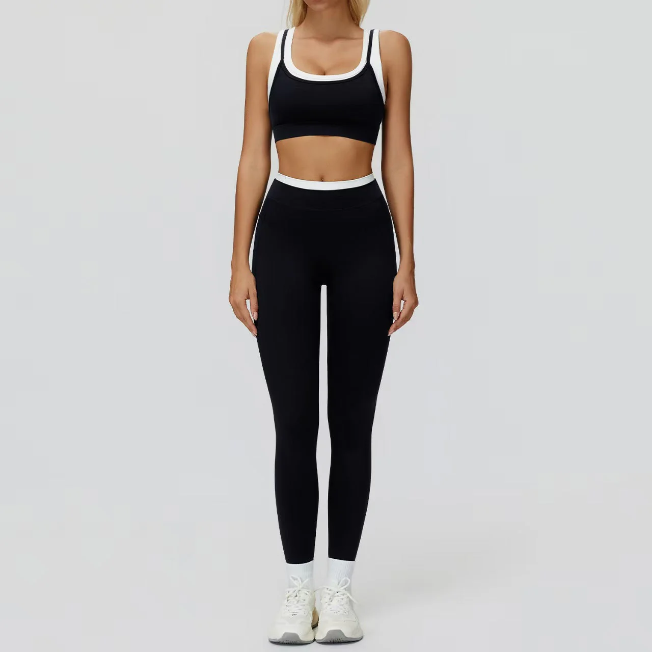 T588-917   High waisted outdoor leisure versatile fitness suit - Image 5