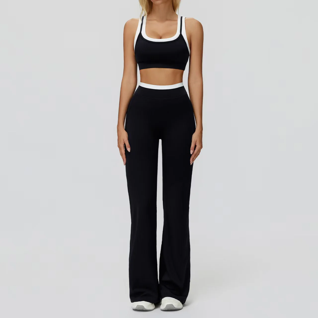 T588-917   High waisted outdoor leisure versatile fitness suit - Image 8