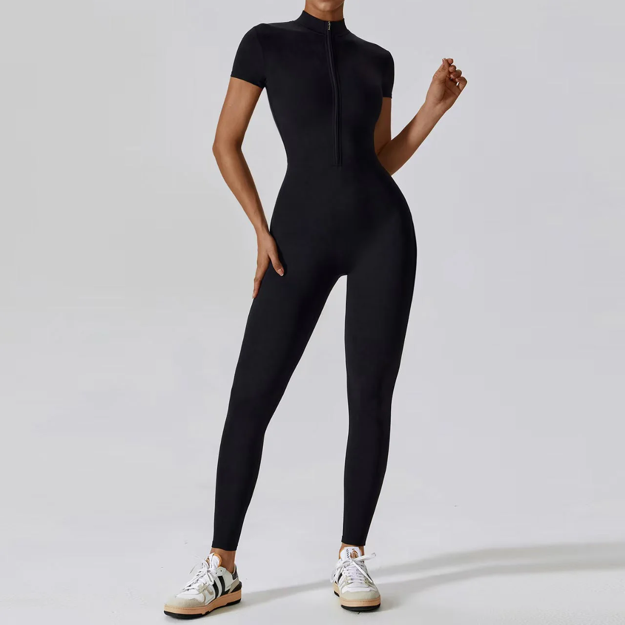 T588-918  Leisure exercise yoga suit fitness jumpsuit - Image 3