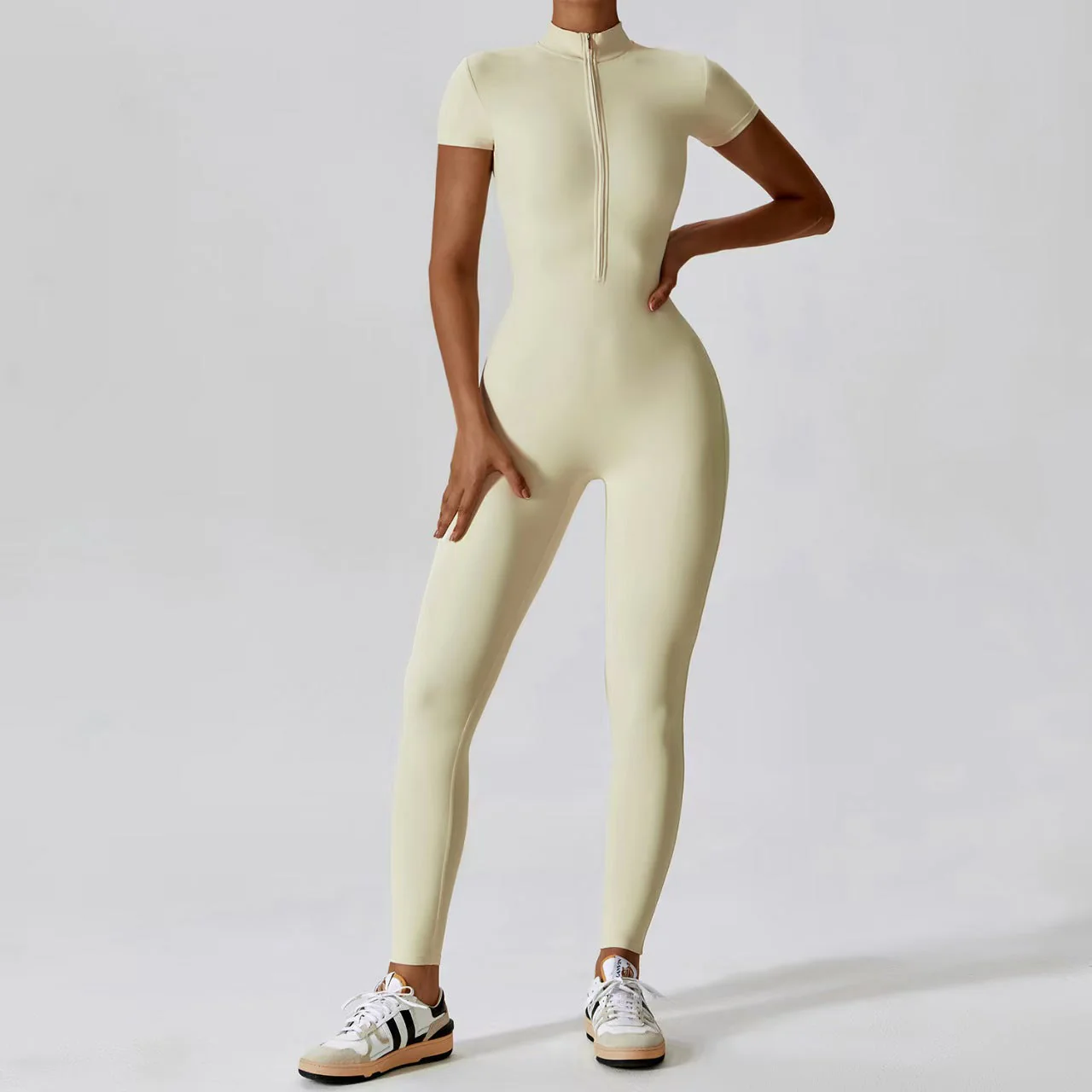 T588-918  Leisure exercise yoga suit fitness jumpsuit - Image 5