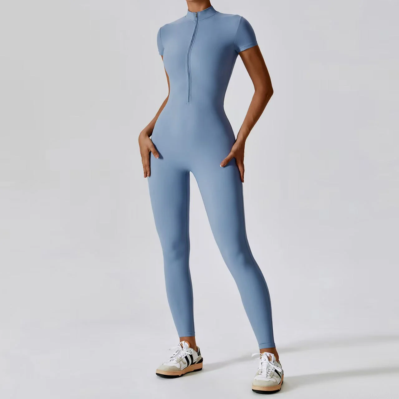 T588-918  Leisure exercise yoga suit fitness jumpsuit - Image 7