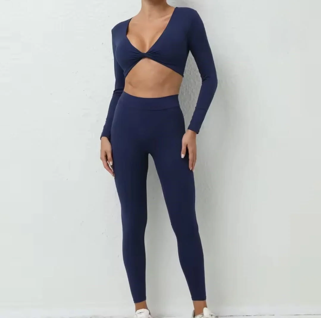 T588-921  Fitness new quick drying women's suit - Image 9