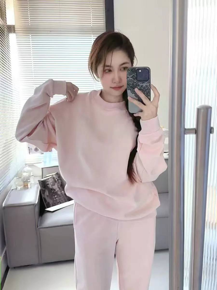 T588-927  Ladies' loose casual outdoor hoodie set - Image 3