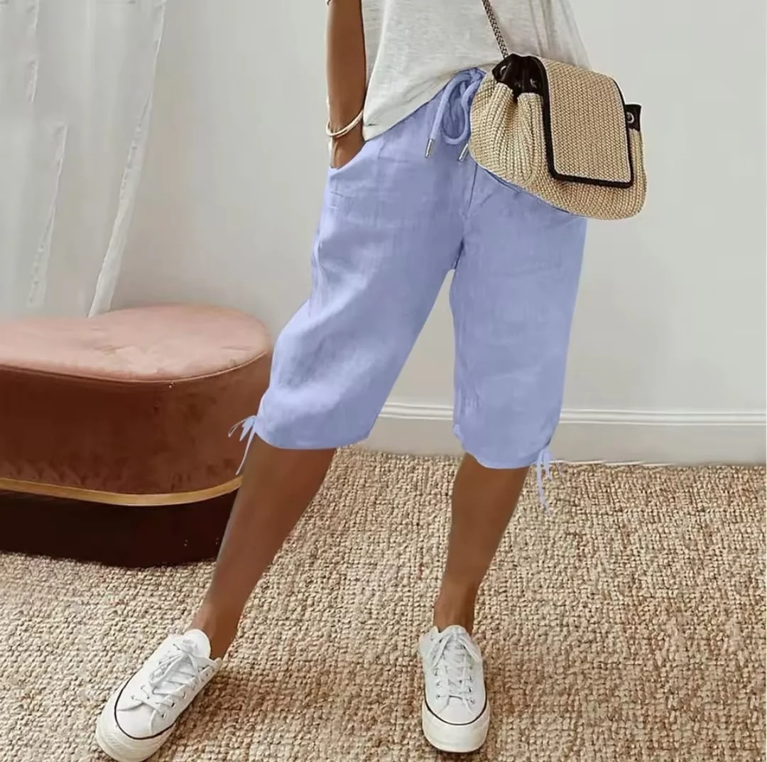T588-950  Women's elastic drawstring pants - Image 3