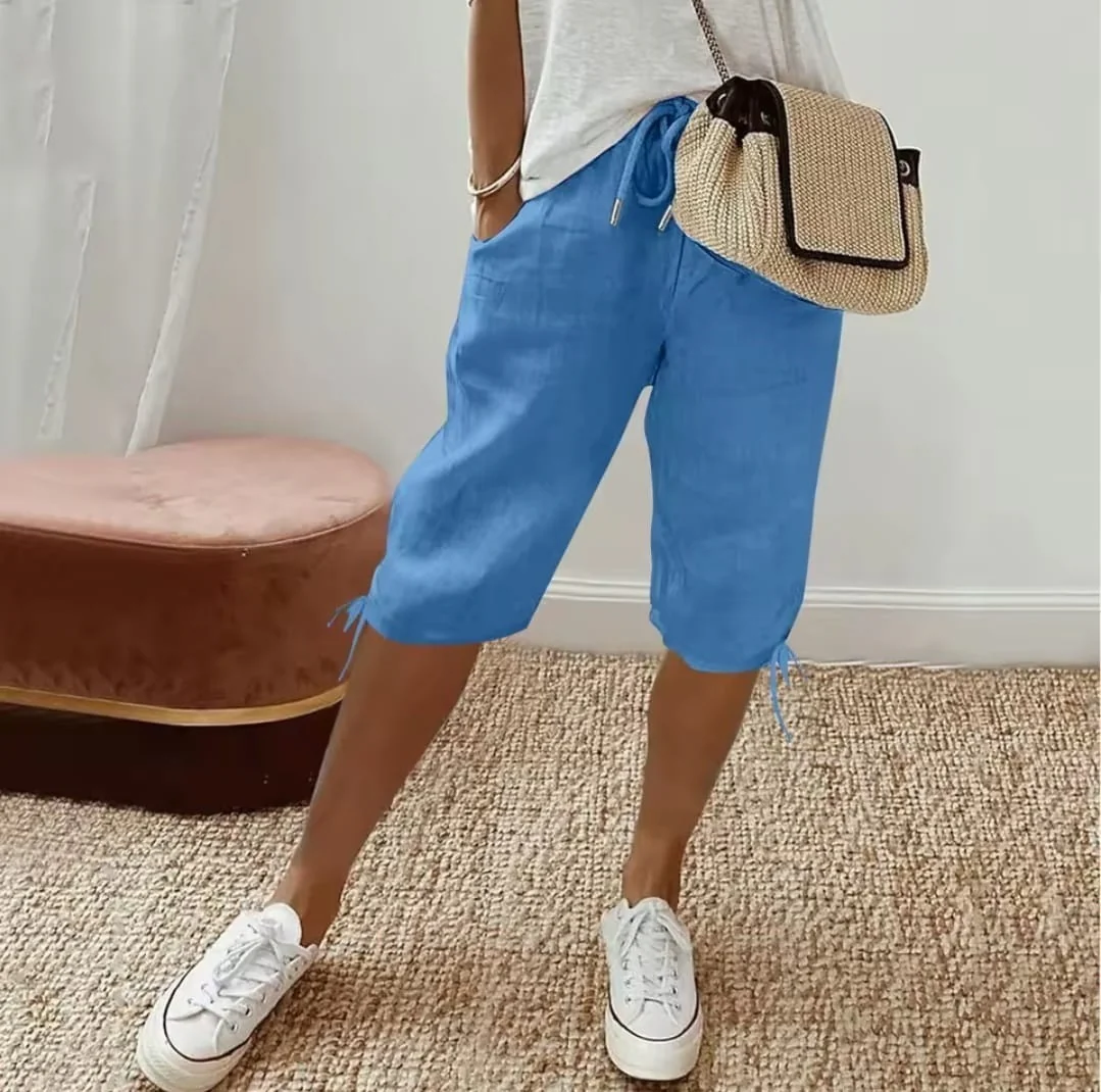 T588-950  Women's elastic drawstring pants - Image 4