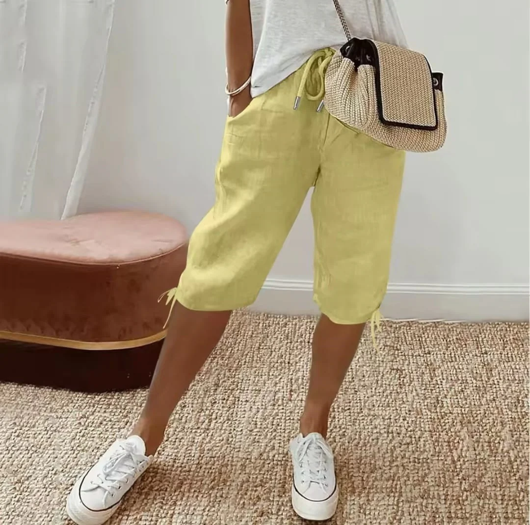 T588-950  Women's elastic drawstring pants - Image 7