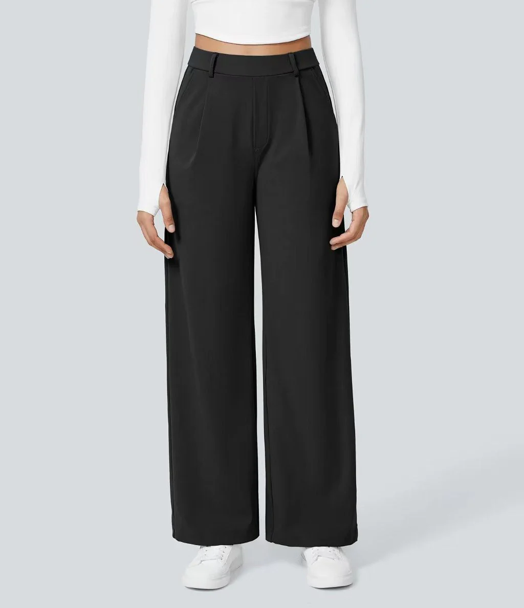 T588-953 Ladies' loose suit long pants outdoor casual straight tube - Image 5