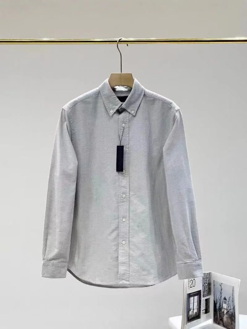 T588-962  Casual loose solid color long sleeved shirt - Image 5