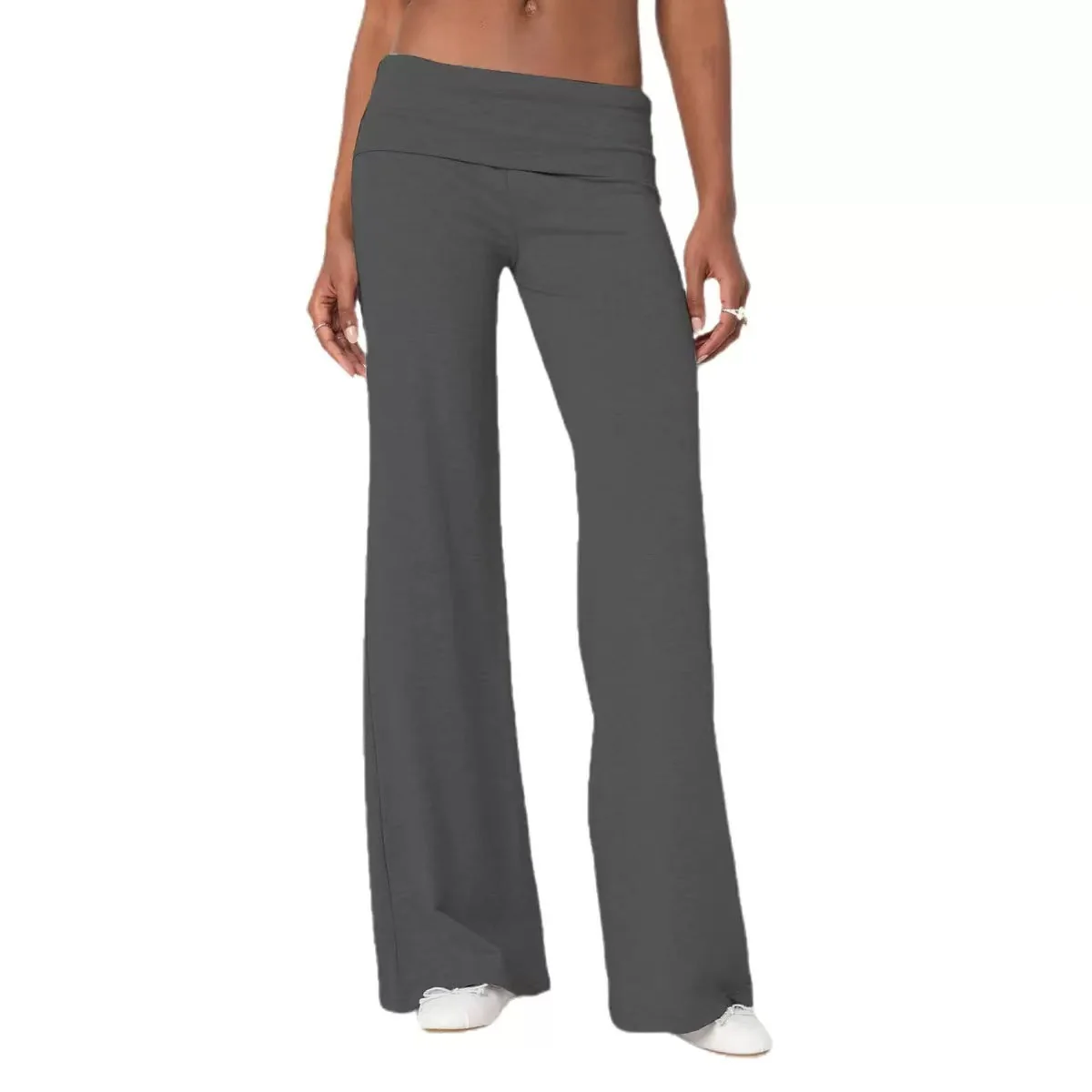 T588-975 Colorful comfortable wide leg pants for women