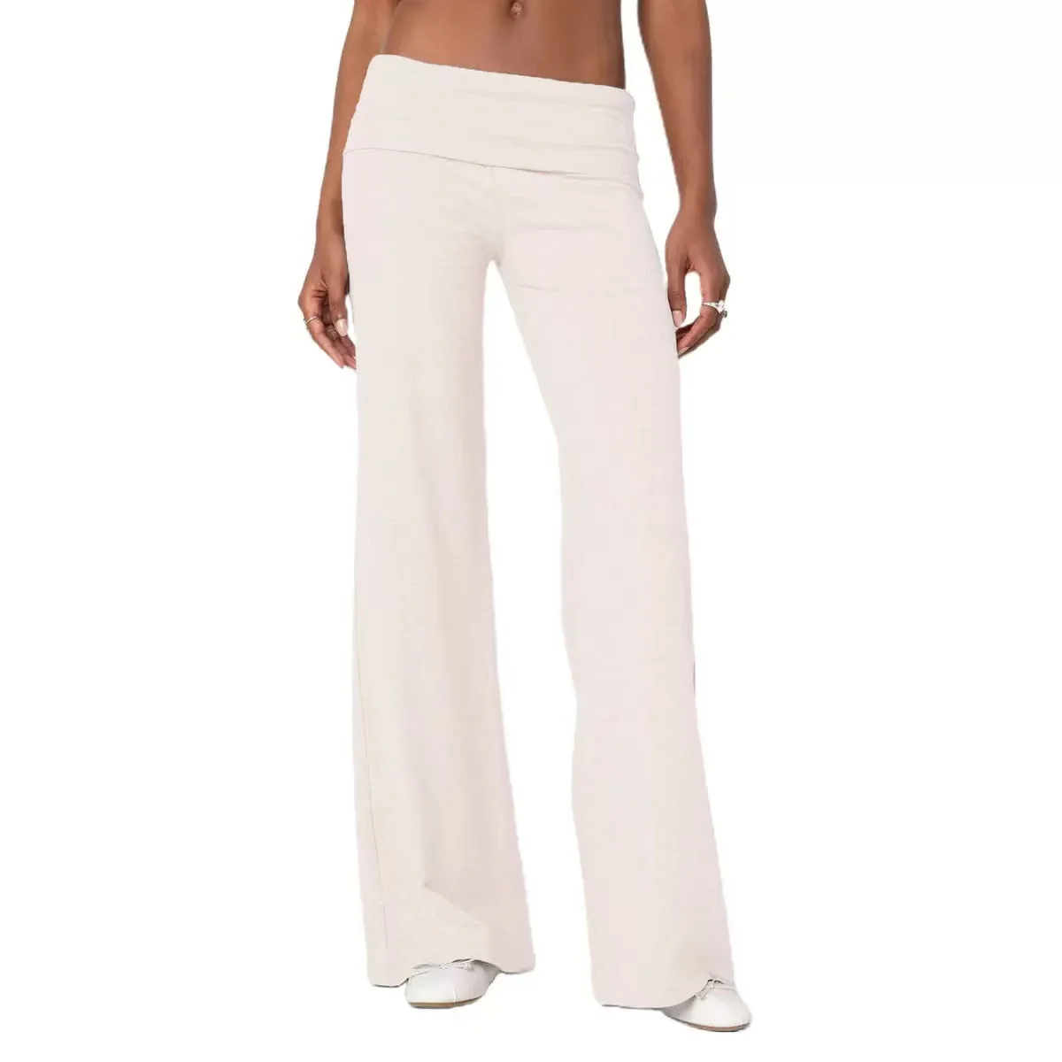 T588-975 Colorful comfortable wide leg pants for women - Image 5