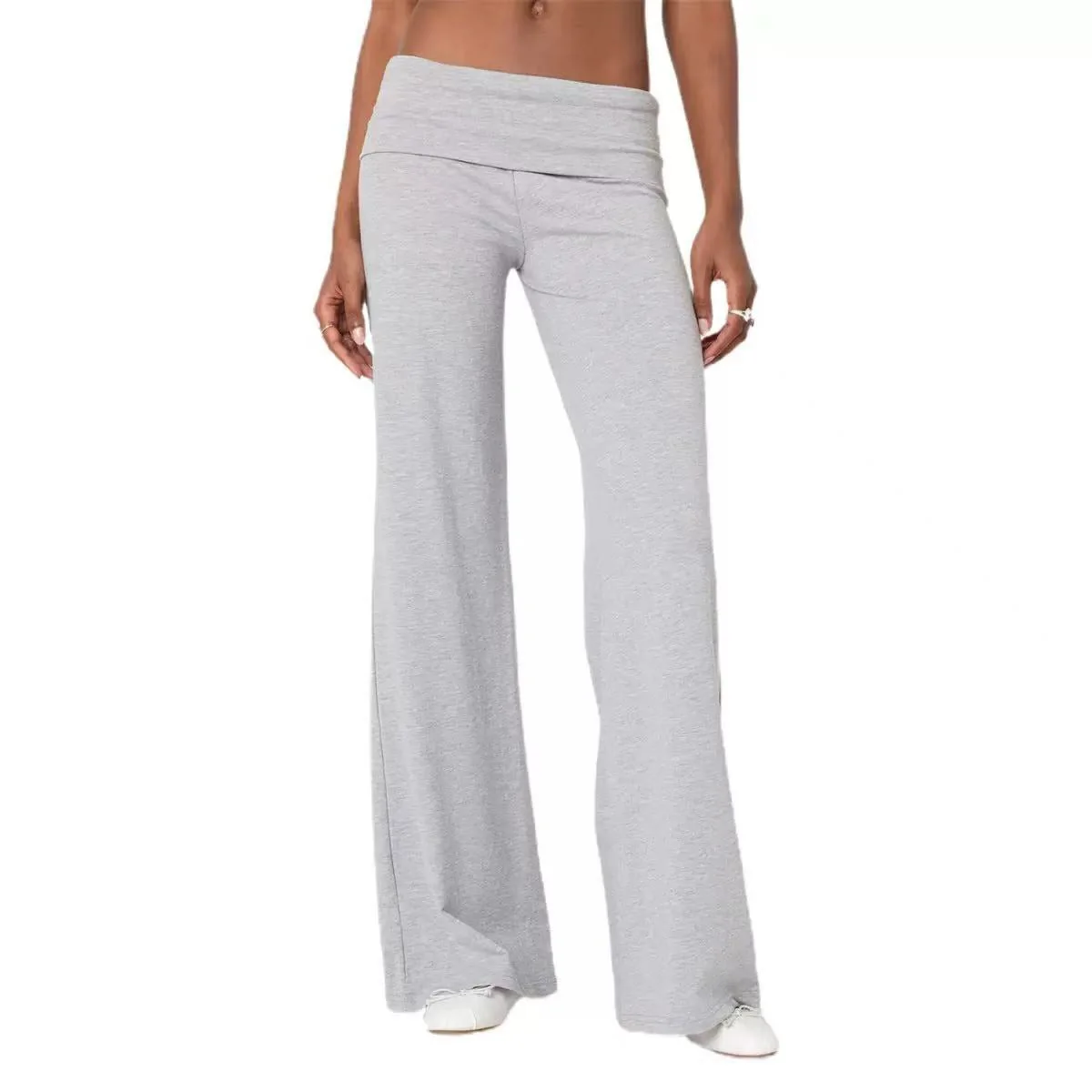 T588-975 Colorful comfortable wide leg pants for women - Image 7