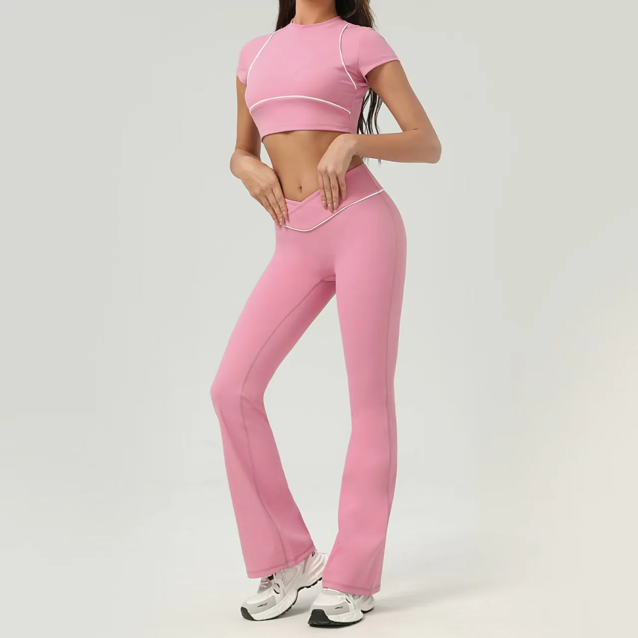 T588-985 Tennis sports suit, casual outdoor quick drying yoga - Image 6