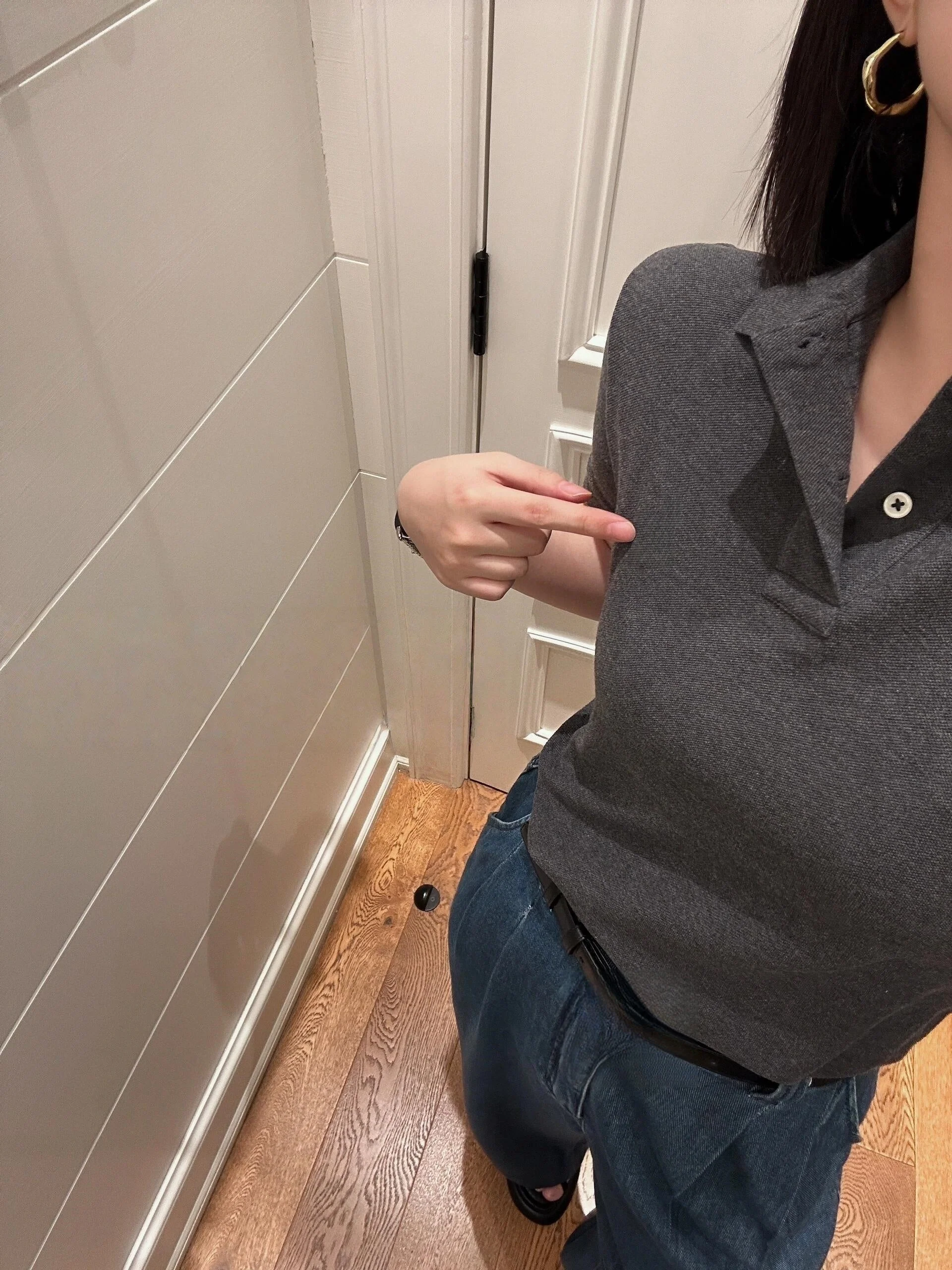 T588-991    Button up shirt women's T-shirt - Image 7